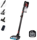 Kabelloser Shark Staubsauger, Anti-Haar-Wickel, 60 Min Laufzeit, DuoClean-Technologie, Tierhaaraufsatz, Vielseitige Oberflächenreinigung, 20 cm Fugendüse, Schwarz/Rot