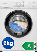 Bomann Waschmaschine 6kg, 1000 U/Min., 5 Jahre Garantie, leiser bürstenloser Motor, bis 90°C, 16 Programme